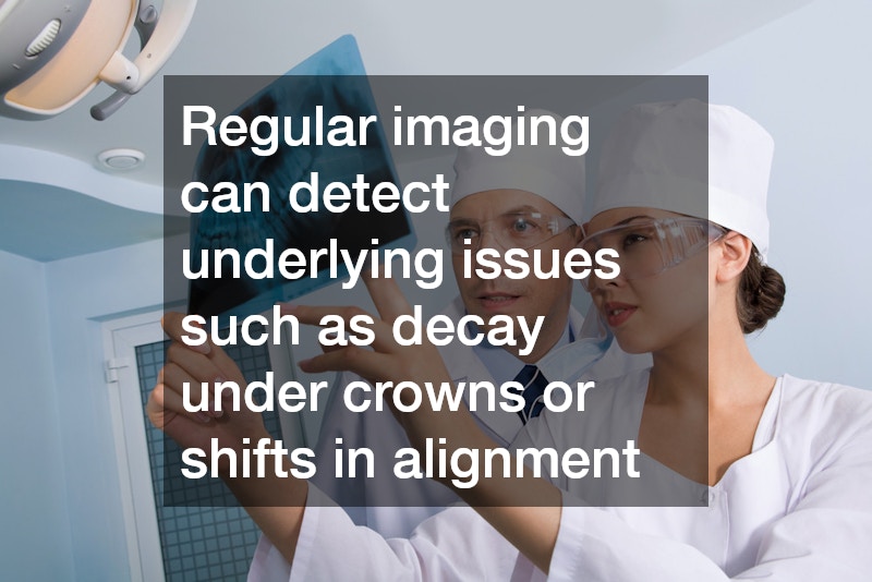 two dental professionals reviewing X-ray results